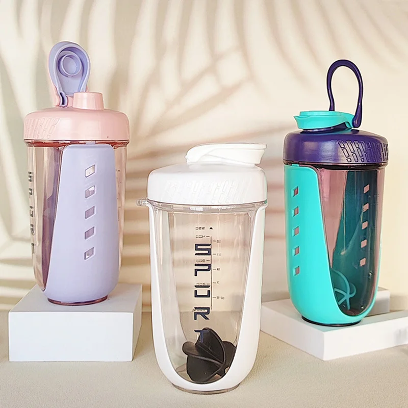 Shakes Sport For Bottle Cup Workout Stainless Ball Whisk Protein Free With Blender Leakproof Shaker Graduated Plastic