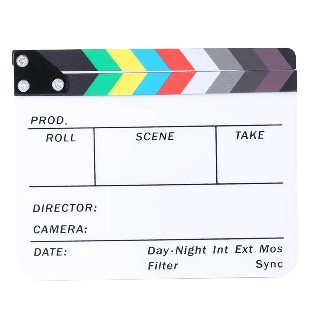 

Director Video Scene Clapperboard Clapper Board Acrylic Director TV Movie Film Action Slate Clap Handmade Cut Prop