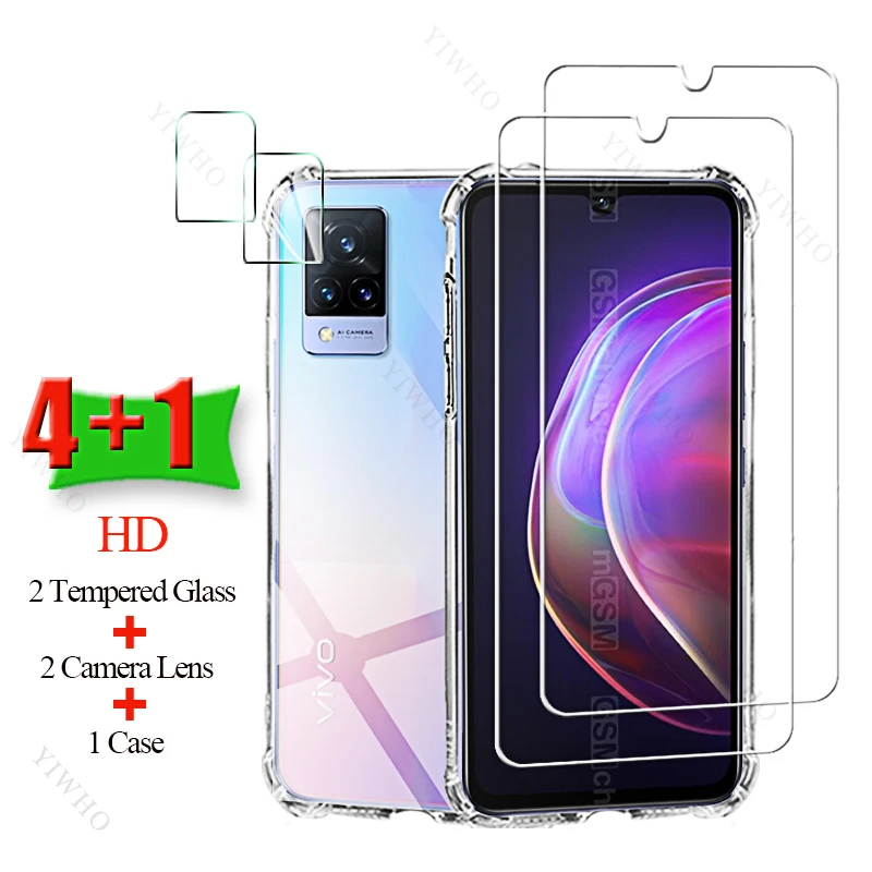Закаленное стекло 6 + 1 для защиты экрана Vivo V21 V21e V21s V20 2021 SE