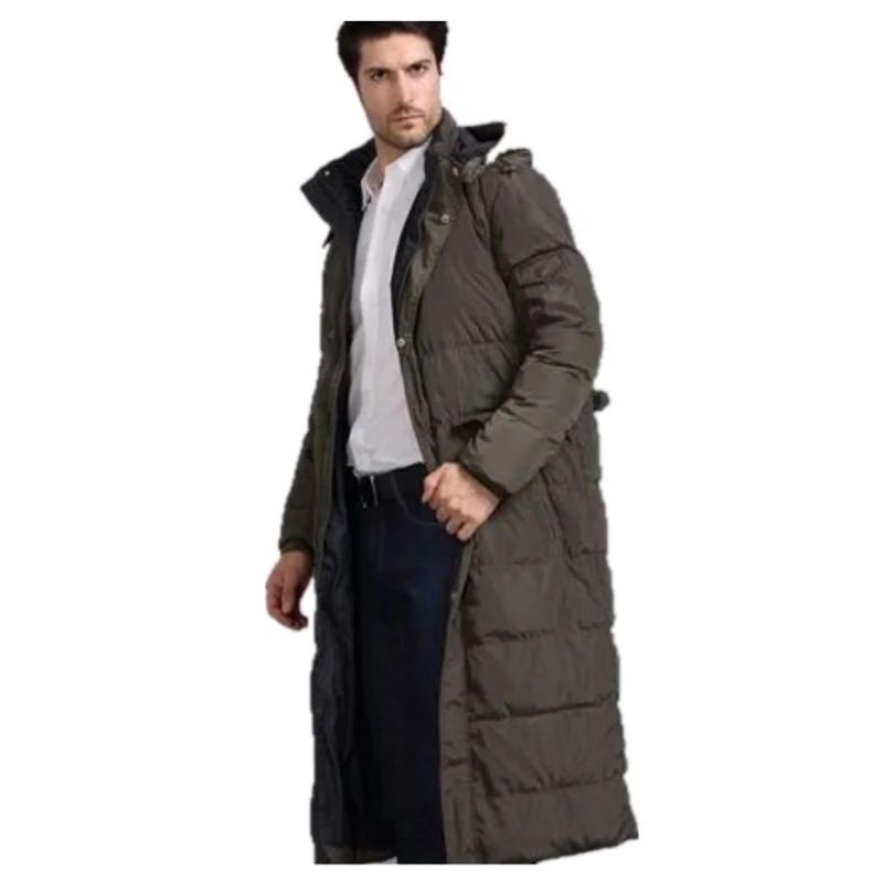 

Down Coat Thicken Men Winter Lengthen Down Jackets Male Black Plus Size Warm Long Outerwear Men Warmer Business Down Coat