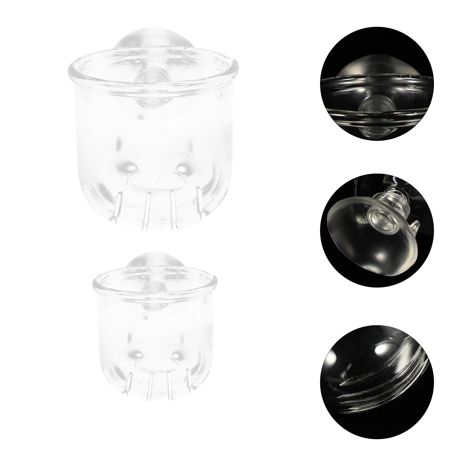 

Fish Feeder Feeding Cupworm Bowl Red Shrimp Tank Aquatic Aquariumreptiles Dish Cone Clear Dispenser Glass Worms Holder Tray