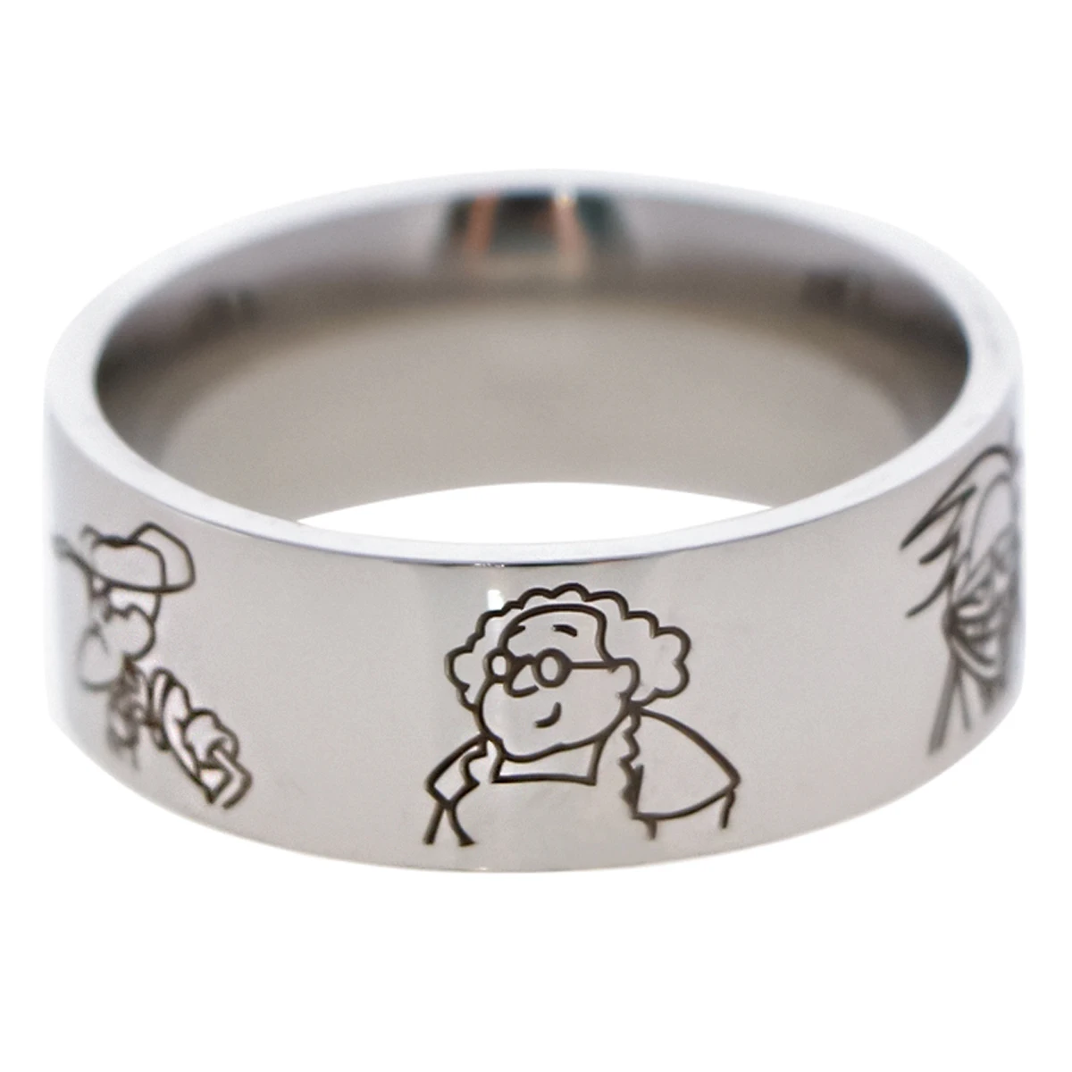 

Funny Animal Cartoon Anime Women Ring Stainless Steel Rings Cute things Unisex Rings Jewelry Accessories Gift