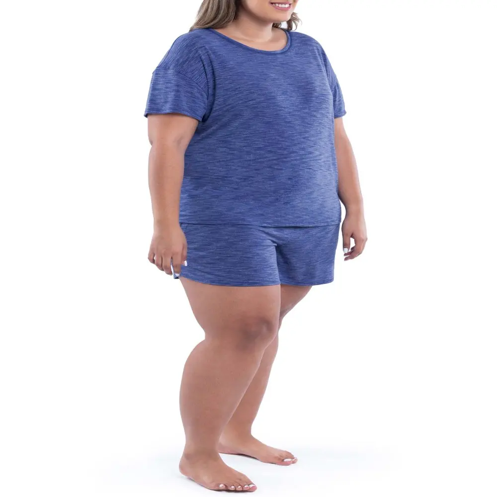 Women`s Soft and Breathable Pajama Shorts Set, 2-Piece, Sizes S-4X