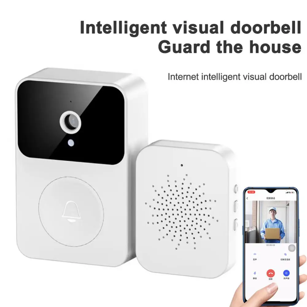 

Infrared Night Vision Visual Doorbell Voice Intercom Remote Monitoring Door Bell High-definition Video Long Standby Smart Home