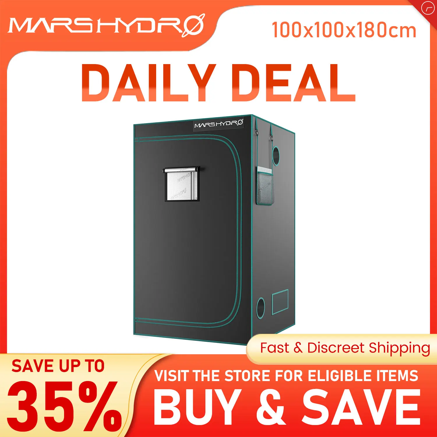 

Палатка для выращивания растений Mars Hydro 100x100x180 см