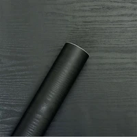 black wood wallpaper vinyl self adhesive waterproof wall sticker film contact paper for table top kitchen wall home decoration