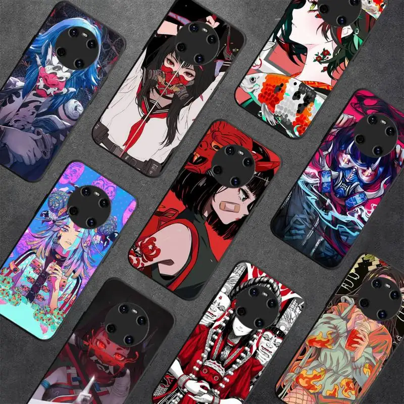 

Japanese Style Anime Girl Phone Case For Huawei Y 5 Y62019 Y52018 Y92019 Luxury funda case for 9prime2019