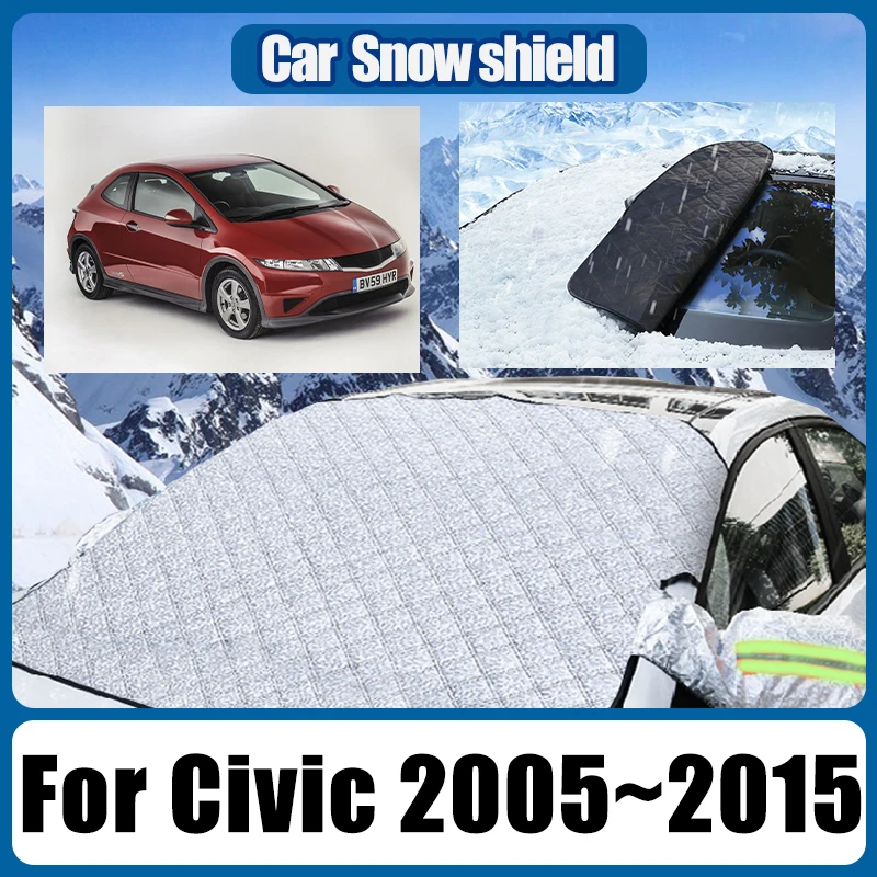 Для Honda Civic MK8 FA FD FK 2005~2015 1 шт. Защитный экран от снега водонепроницаемый для снятия
