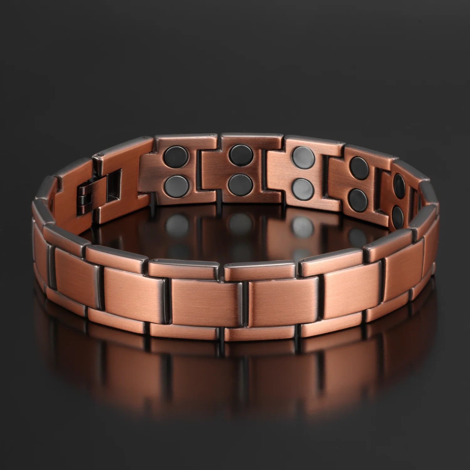 

99.95% Pure Copper Magnetic Bracelet Male Arthritis Wrist Band Magnetic Bracelet Vintage Chain Health Energy Bracelet Men