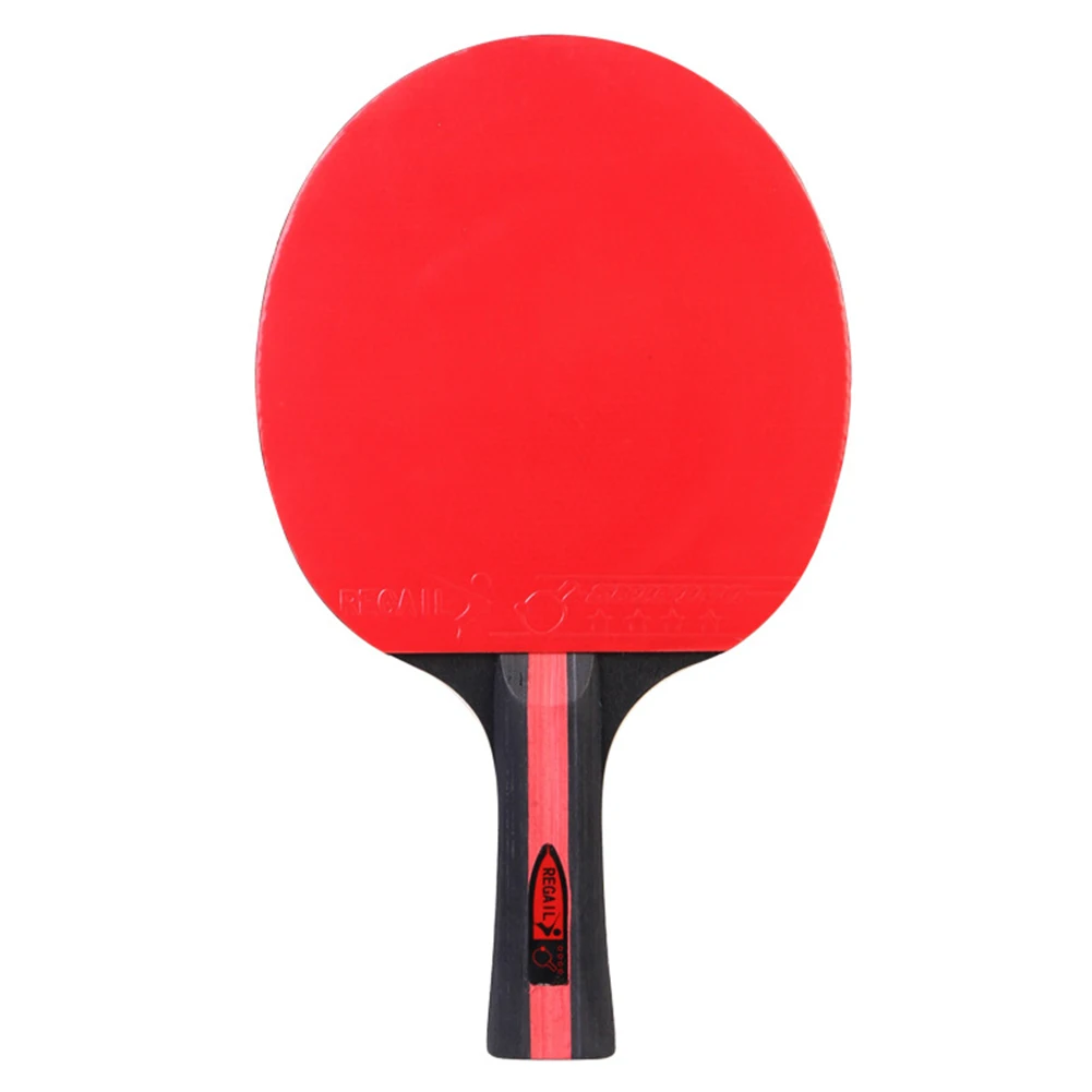 

1x Strong Spin Table Tennis Racket 7 Ply Wood Ping Pong Bat Paddle Long Handl Double-sided Beef Tendon Glue All-round Type