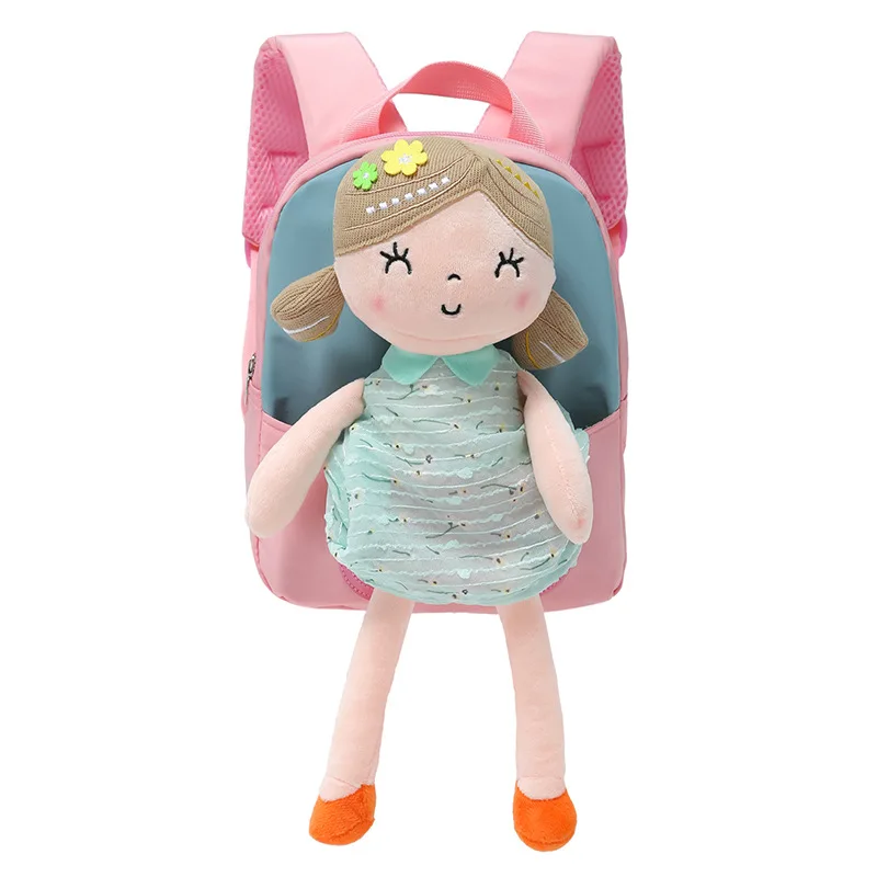Cartoon Cute Doll backpacks for children Waterproof kids backpack Small Kindergarten school bags Plush toy mochila infantil