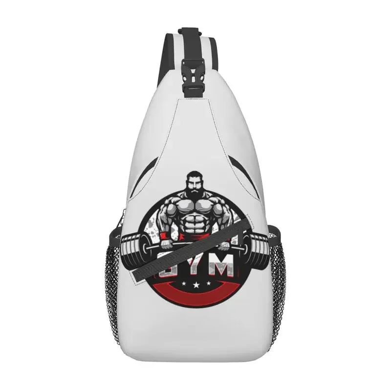 

Personalized Bodybuilding Gym Sling Bags Men Cool Fitness Muscle Shoulder Chest Crossbody Backpack Travel Hiking Daypack