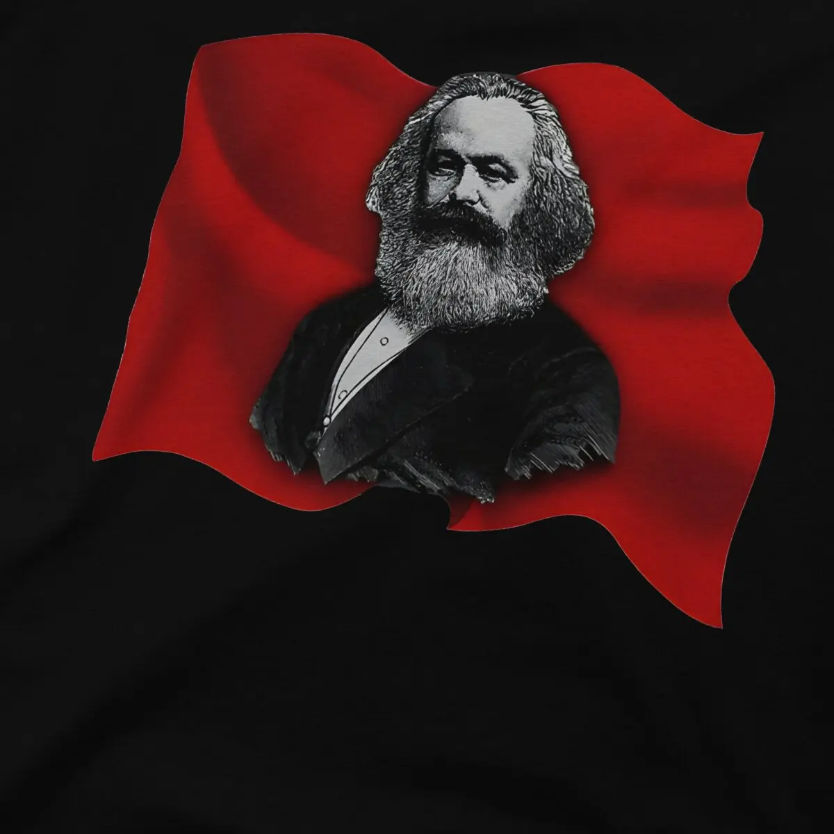 Футболка The Great Marx с Карлом Винтажная футболка для подростков Высококачественная