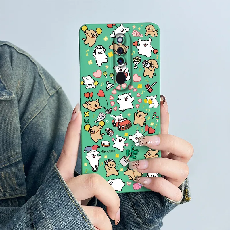For OPPO F11 Pro Phone Case Cover CPH1969 CPH2209 CPH1987 Soft Silicone Sweet Painted Cartoon Shell Lovely Printed Coque Casing