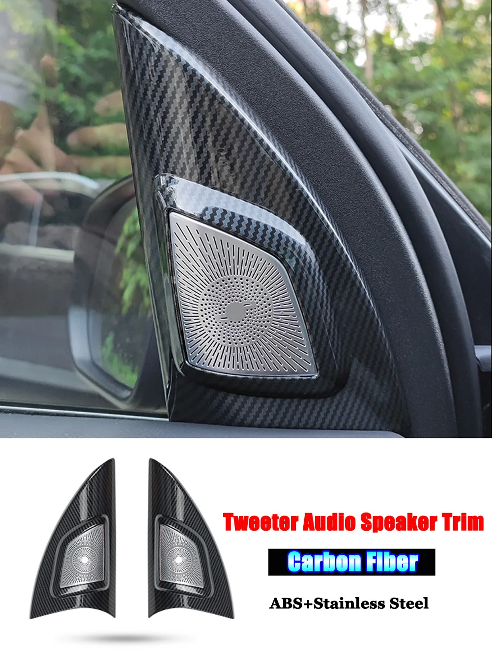 

Для Mercedes Benz GLE GLS Class AMG W167 V167 X167 2020-2021 автомобильные аксессуары оконный треугольный твитер аудио динамик накладка