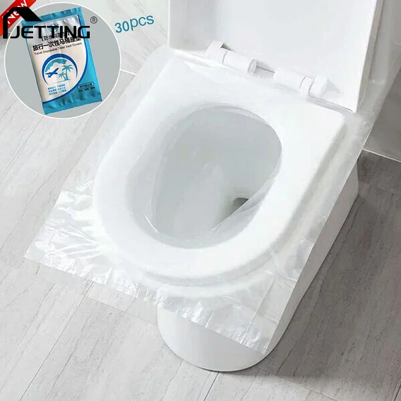 

50pcs/Bag Waterproof Safety Toilet Seat Pad Disposable Toilet Seat Cover Mat Travel Camping Bathroom Accessiories Portable