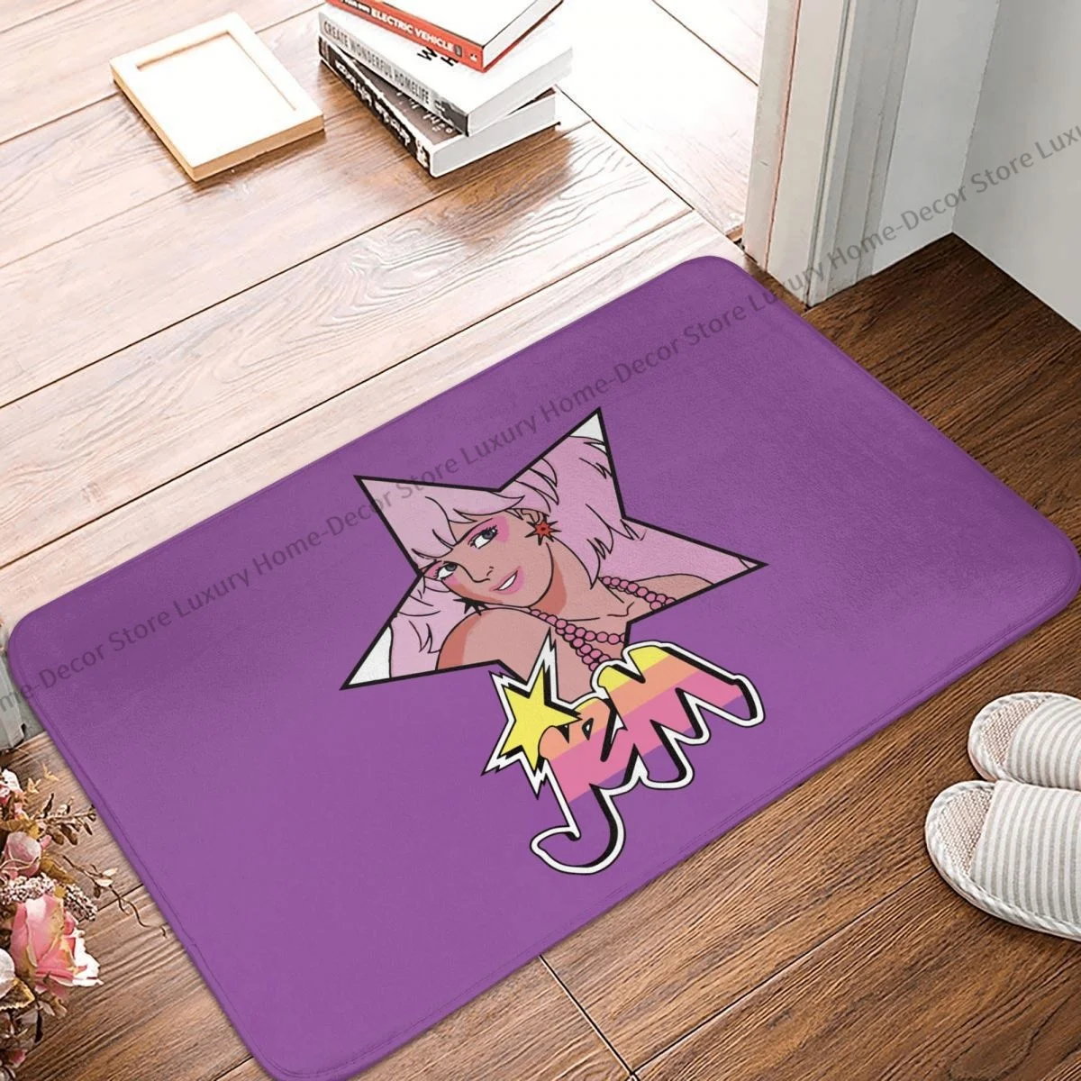 

Jem and the Holograms Anti-Slip Doormat Kitchen Mat Star Truly Outrageous Showtime Hallway Carpet Entrance Door Rug Home Decor