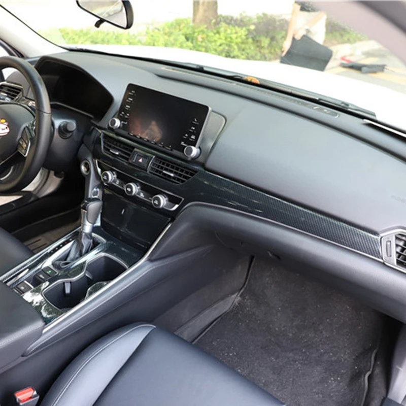 

LHD!Car Air Vent Door Speaker Inner Gear Shift Box Panel Trim Cover For Honda Accord 10th 2018 -2022 Carbon fibre Interior Style