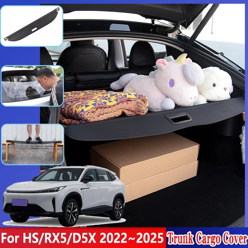 Крышка багажника автомобиля для MG HS Roewe RX5 D5X eRX5 2022 ~ 2025 задняя занавеска