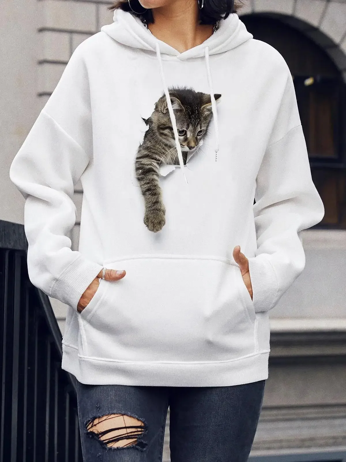 Новинка лидер продаж в Европе и США шерстяные свитшоты с круглым вырезом длинным