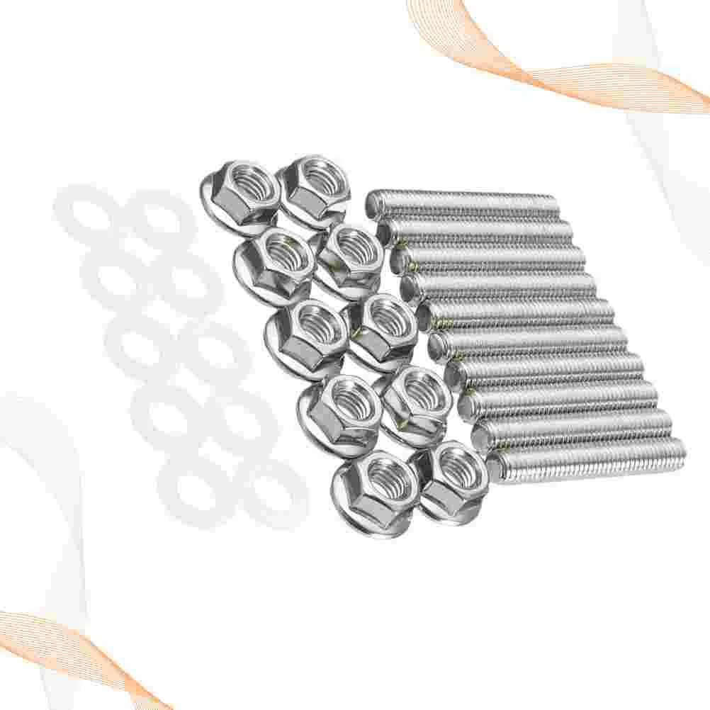 

30pcs Stainless Steel Manifold Stud Car Exhaust Manifold Nut Exhaust Manifold Stud Nuts Vehicle Exhaust Manifold Stud