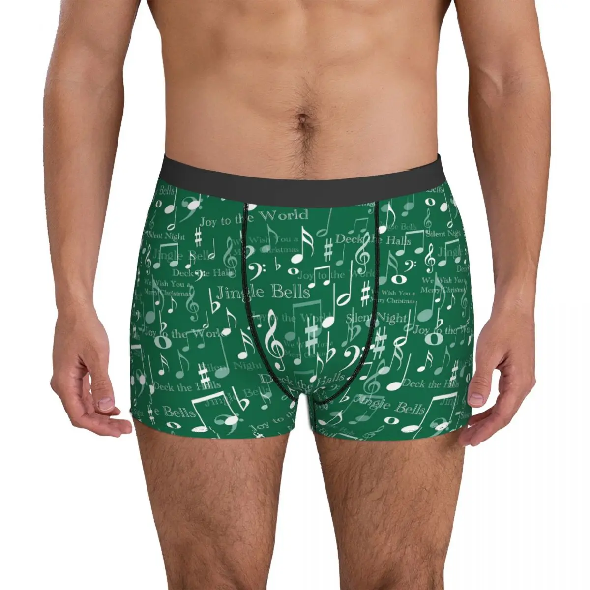 

Трусы-боксеры мужские с принтом символа, эластичные