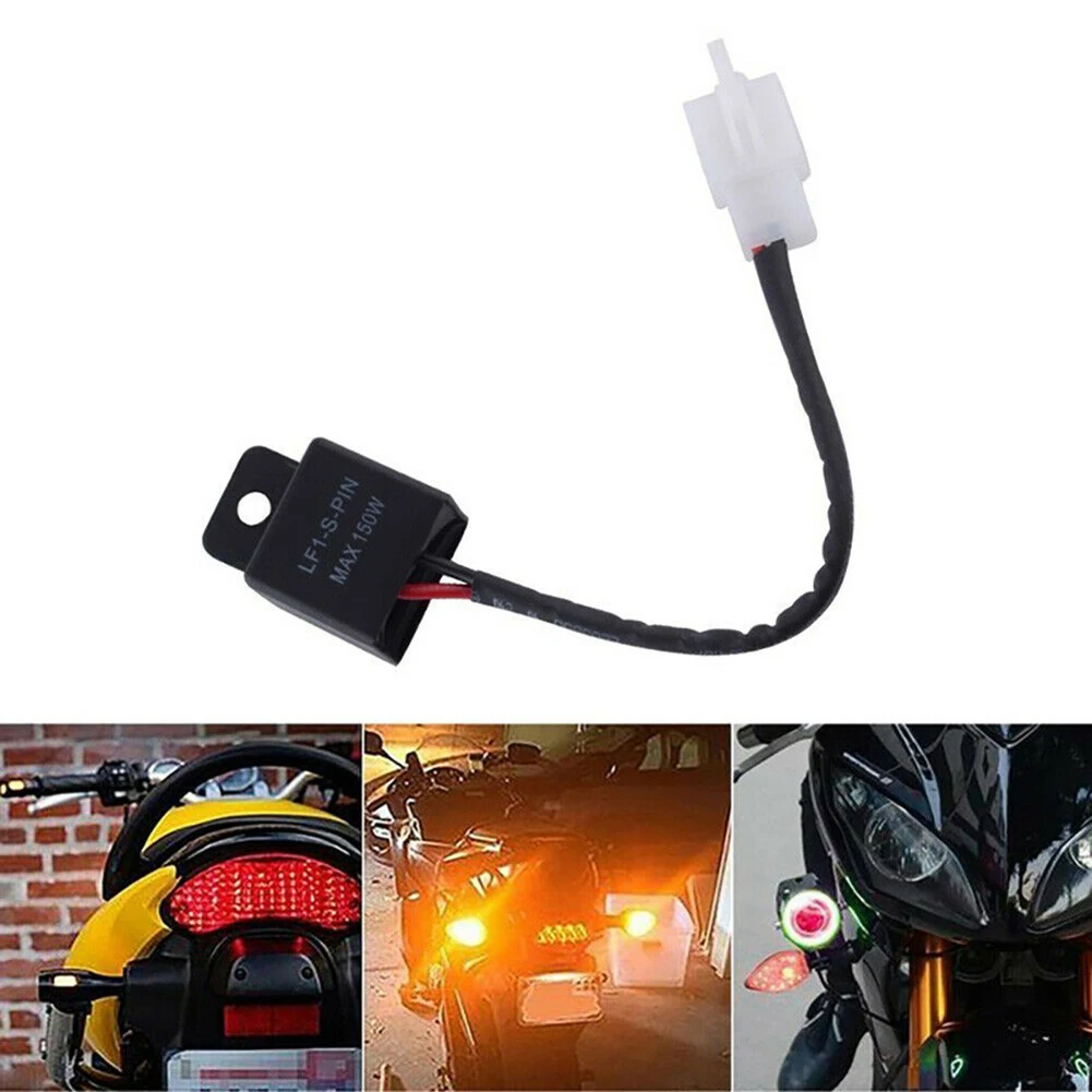 

For Kawasaki 2-Pin LED Flasher Relay LED Bulbs +80°C -40° 12V 150W 2-Pin