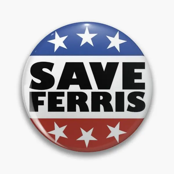 

Save Ferris Badge Customizable Soft Button Pin Gift Hat Creative Cartoon Cute Women Metal Jewelry Brooch Funny Lover Lapel Pin