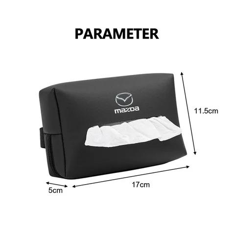 Кожаная внутренняя коробка для салфеток автомобиля, сумка для хранения спинки сиденья для Mazda 3 6 RX8 RX7 MX3 Axela Atenza MX5 CX9 CX3 CX5 CX7 323 626 SKYACTIV
