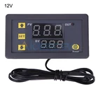 Цифровой регулятор температуры W3230, 12 В, 24 В, 220 В, светодиодный термостат, регулятор нагрева, охлаждения, Терморегулятор с датчиком