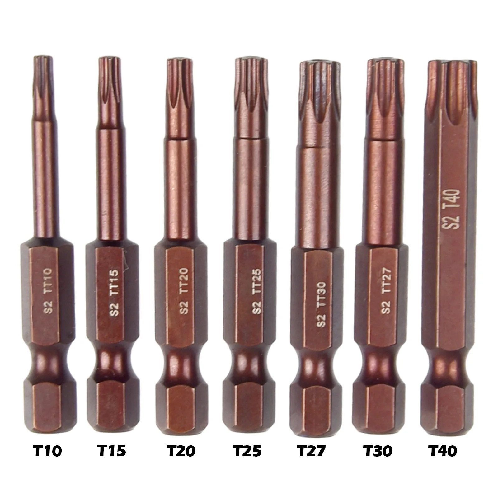 

Mini Screwdriver Set Torx Screwdriver Bits For Strong Magnet Set Magnetic Alloy Steel With Hole Hex Shank For Drill 7pcs 50mm