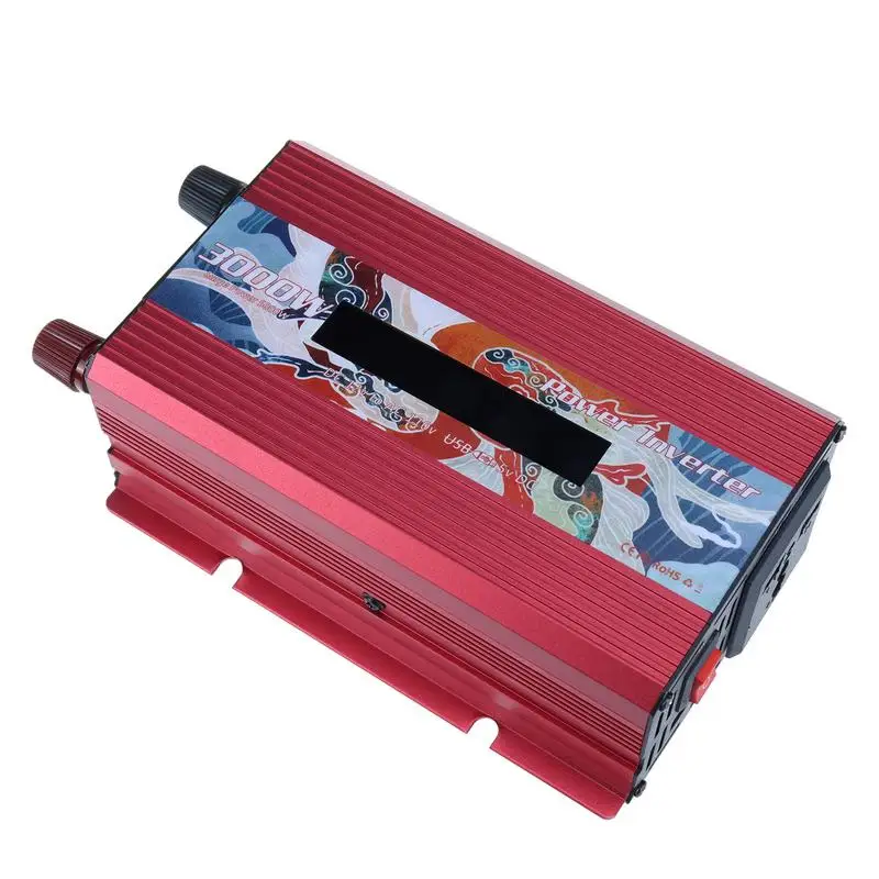 

5000W Peak Solar Power Inverter 12V 220V/110V USB LED Modified Sine Waves Voltage Car Adapter Charge Converter
