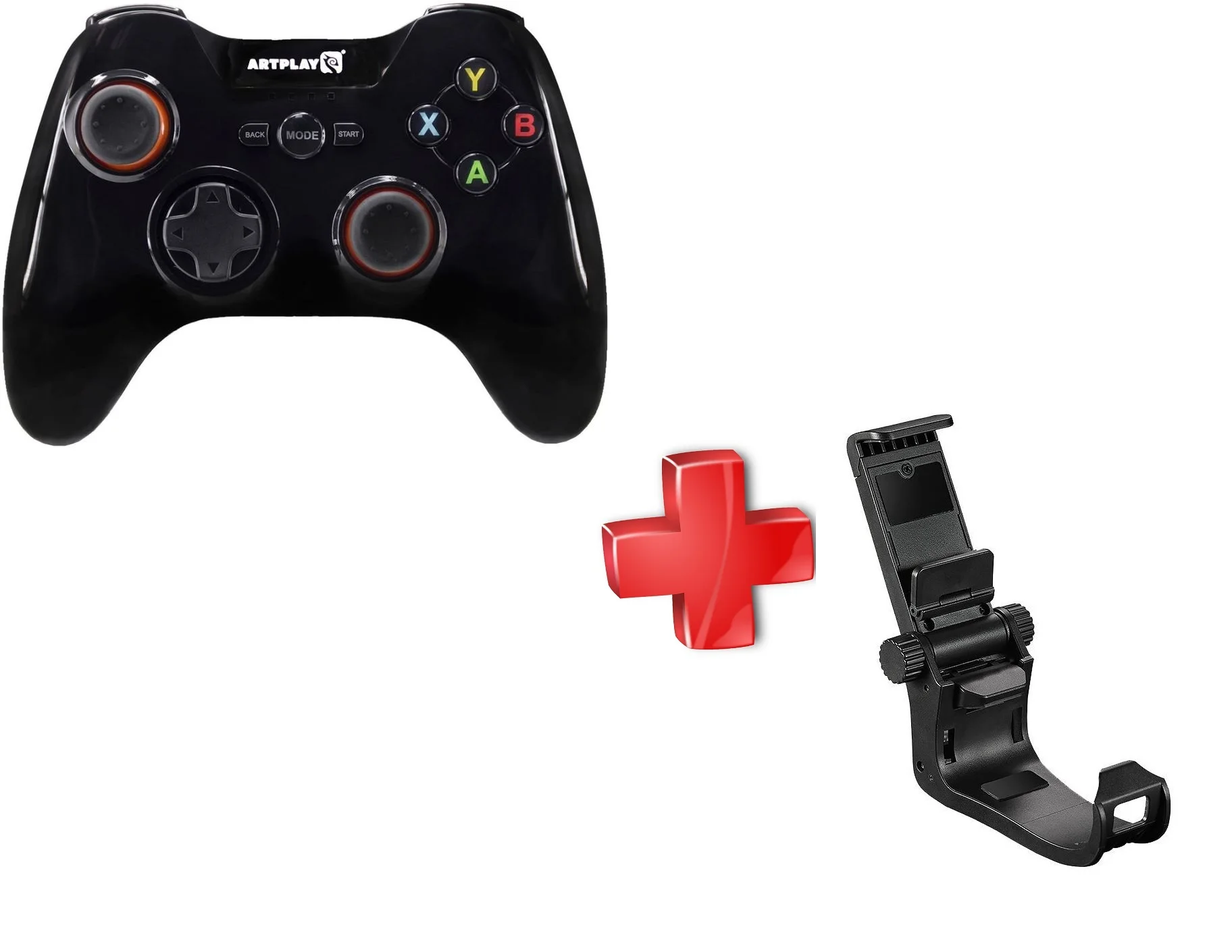 Геймпад Artplay Беспроводной AC55 Bluetooth для ПК Android (xвход) черный |