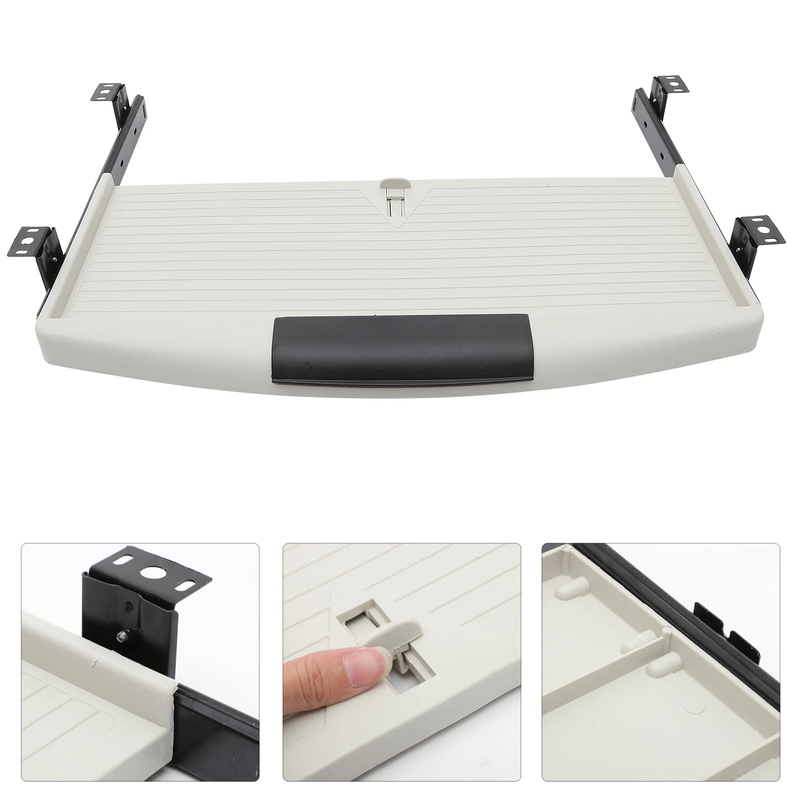 

Keyboard Box Drawer Tray Desk Storage Table Pen Type Out Organizer Computer Office Slide Collection Case Stand Invisible Style