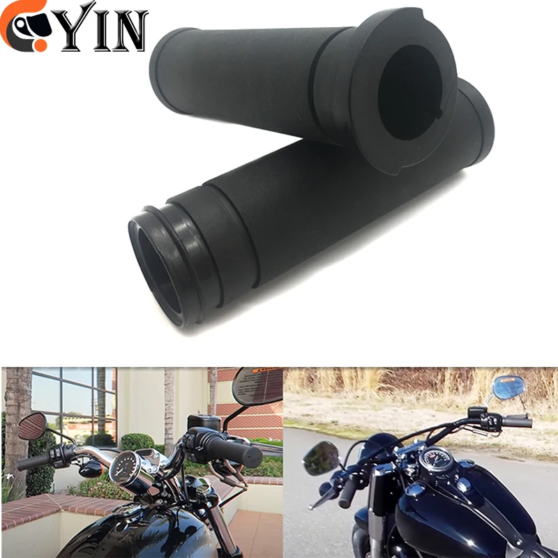 

For Harley Touring Road King Street Glide FLHX Softail Deluxe FLSTN Motorcycle 1''25mm Handlebar Electronic Throttle Hand Grips