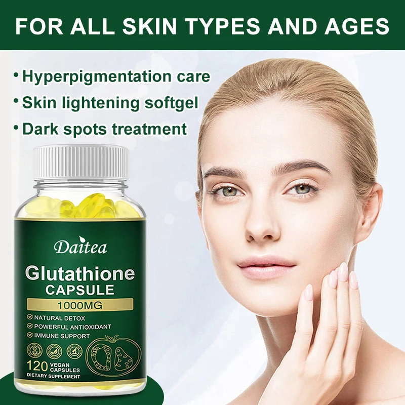 

Organic Glutathione Whitening Capsule Collagen Spots Remove Antioxidant Anti-Aging Dull Skin Hyaluronic Acid Supplement