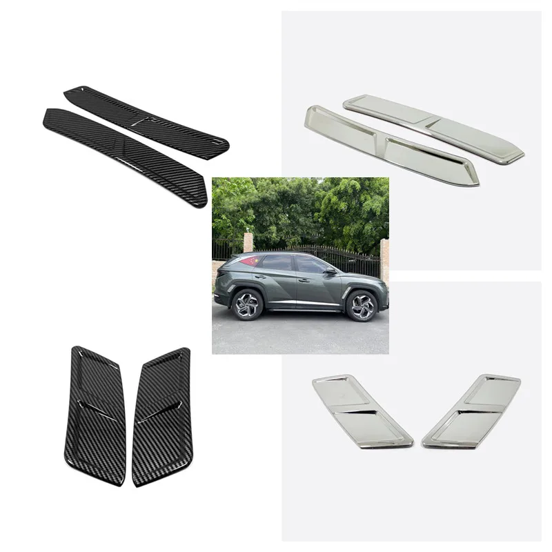 

Хромированная накладка на переднее и заднее колесо, боковая накладка в форме обшивки для Hyundai Tucson NX4 2021 2022, автомобильный Стайлинг, защита, де...