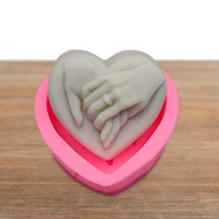 hand in hand candle mold hand in hand fondant mould chocolate candy fondant baking mould silicone candle making mold for diy