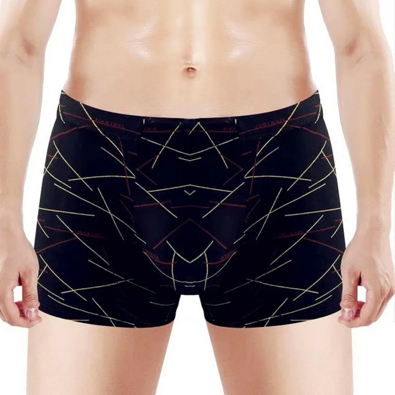 Хлопковые боксеры 4 шт./лот нижнее белье для мужчин Брендовые мужские трусы