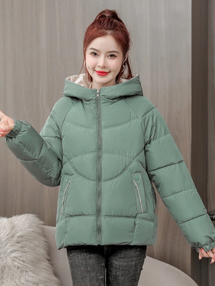 

Парка женская однотонная на пуговицах, на осень/зиму, 2022