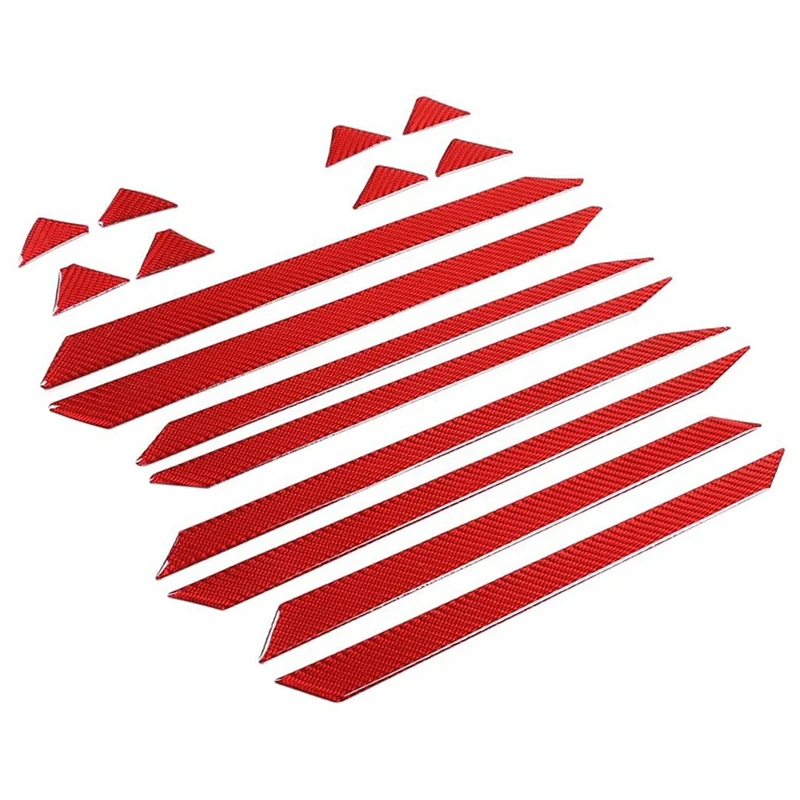 

For 11Th Honda Civic 2022 Real Carbon Fiber Car Inner Door Panel Stickers Cover Trim Guard Decals Accessories