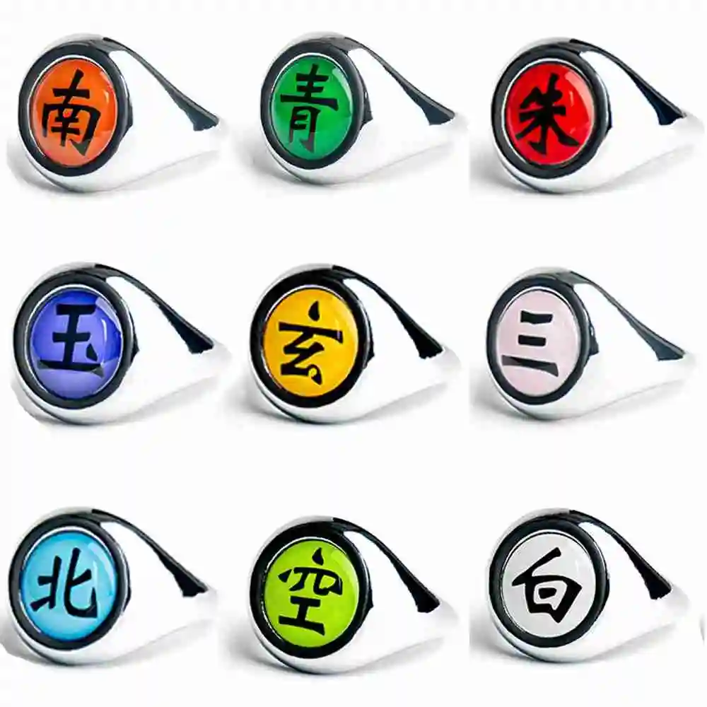 

Naruto Anime Cosplay Ring NARUTO Metal Prop Accessories Figure Action Akatsuki Itachi Metal Jewerly Kids Children Childern Gifts