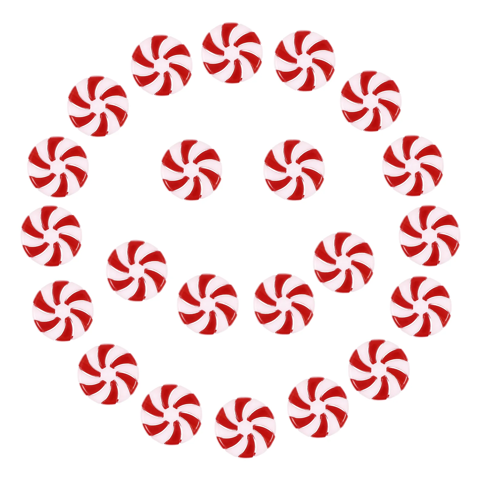 

50pcs Peppermint Candy Decorations Christmas Simulation Candy Decoration