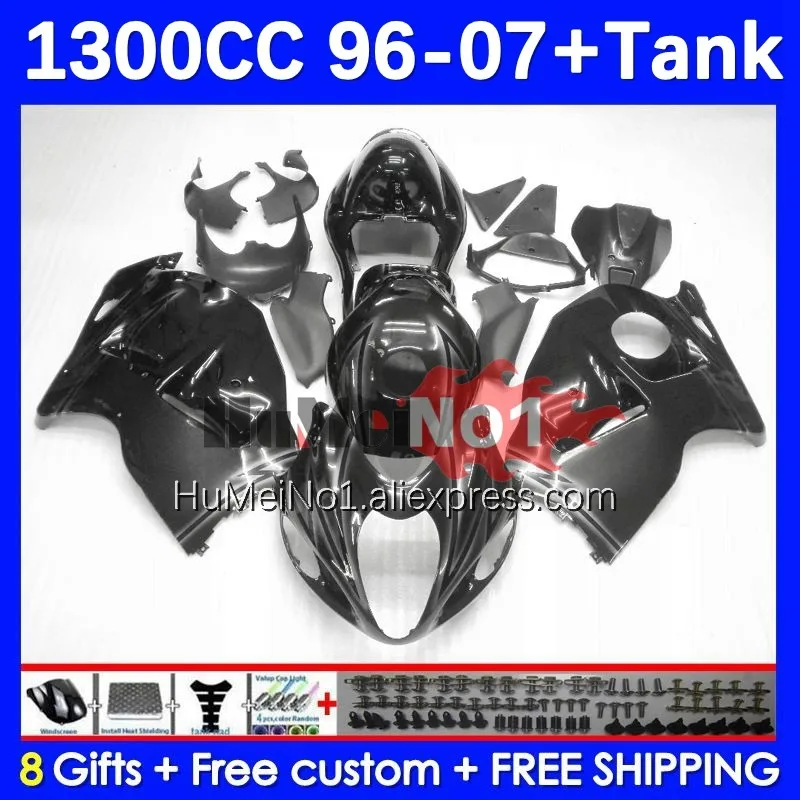 

Hayabusa For SUZUKI GSXR 1300 GSXR1300 1996 1997 1998 1999 2000 2001 28No.207 silvery blk 2002 2003 2004 2005 2006 2007 Fairing