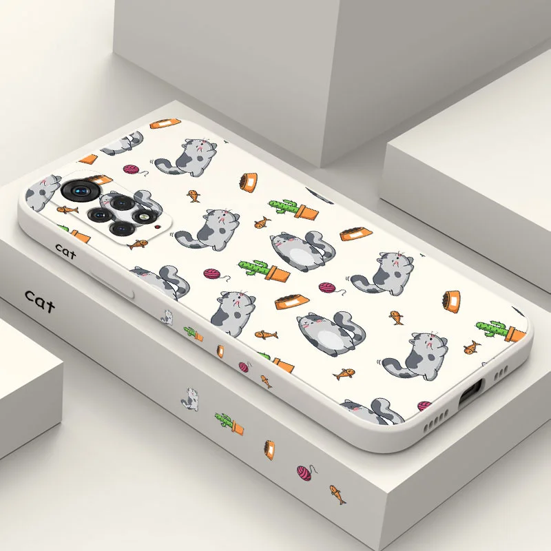 

Cat Yarn Phone Case For Xiaomi Redmi Note 12 12S 11 11S 10 10A 10T 10S 9T 9 8 7 A1 Pro Plus 10C 4G 5G Silicone Cover