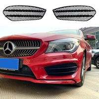 car front bumper grill grid fog light air vent grille cover for mercedes benz cla class c117 cla200 220 cla45 2013 2014 2015 amg