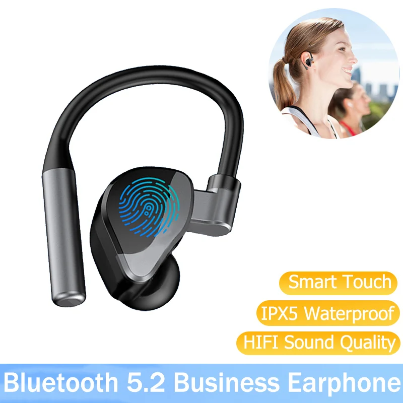 

L15 Wireless Headphones Bluetooth 5.2 Touch Earphones with Mic HiFi Music Headset Handsfree Noise Canceling Earphone for Xiaomi