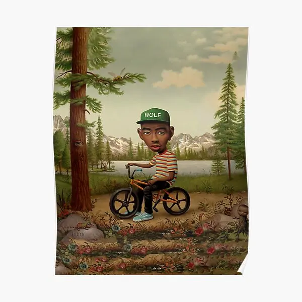 

Плакат с фотографией Тайлера Райдера Bmx, современный смешной винтажный домашний декор, рисунок с росписью, художественная живопись без рамк...