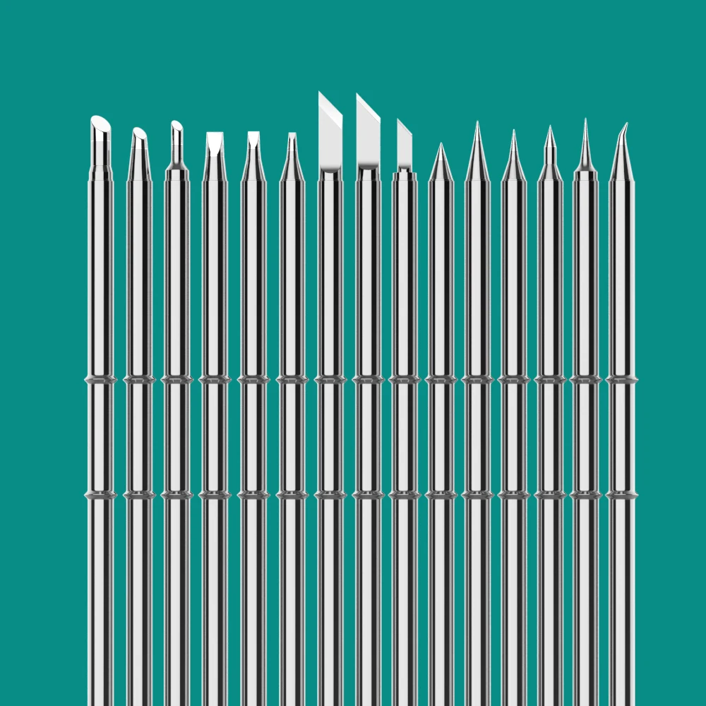 

1pcs T12 Soldering Iron Tip Universal Welding Tip Heating Core Sting Welding Tools Head T12-I JL02 BC2 K Ponta de ferro de solda