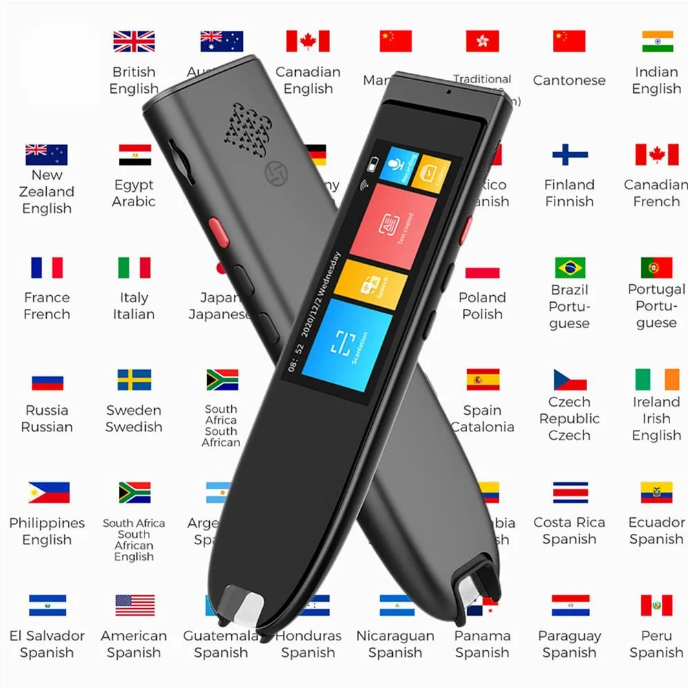 

2023 New Portable Smart 112 Language Translator Pen Multifunction Offline Translation Real Time Language Translator Reading Pen